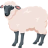 羊 Emoji 🐑 image - Facebook Messenger (2016) style
