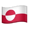 Flag: Greenland Emoji 🇬🇱 image - Apple style