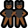 Men With Bunny Ears: Medium-Dark Skin Tone Emoji 👯🏾‍♂️ image - Microsoft Windows 10 Segoe UI Emoji style