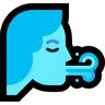Vento soprando rosto Emoji 🌬 image - Microsoft Windows 10 Segoe UI Emoji style
