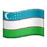 Flag: Uzbekistan Emoji 🇺🇿 image - Apple style