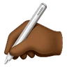 Writing Hand: Medium-Dark Skin Tone Emoji ✍🏾 image - Huawei Harmony OS style