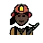 Woman Firefighter: Dark Skin Tone