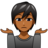 Person Shrugging: Medium-Dark Skin Tone