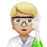 Scientist: Medium-Light Skin Tone Emoji 🧑🏼‍🔬 image - Apple style