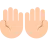 Palms Up Together: Light Skin Tone