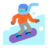 Snowboarder: Medium-Dark Skin Tone
