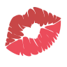 Marca de beijo Emoji 💋 image - EmojiTwo style