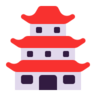 Эмодзи Японский замок 🏯 image - Microsoft Classic 2D style