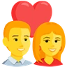 Emoji Pár szívvel 💑 image - Facebook Messenger (2016) style