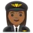 Woman Pilot: Medium-Dark Skin Tone