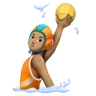 Person Playing Water Polo: Medium Skin Tone Emoji 🤽🏽 image - Huawei Harmony OS style