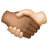 Handshake: Medium-Dark Skin Tone, Light Skin Tone