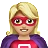 Woman Superhero: Medium-Light Skin Tone