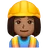 Woman Construction Worker: Medium-Dark Skin Tone