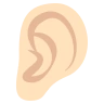 Ear: Light Skin Tone Emoji 👂🏻 image - EmojiTwo style