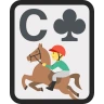 Playing Card Knight of Clubs 🃜 image - EmojiTwo style
