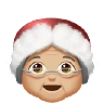 Mrs. Claus: Medium-Light Skin Tone Emoji 🤶🏼 image - Apple style