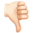 Thumbs Down: Light Skin Tone