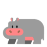 Hipopótamo Emoji 🦛 image - Microsoft Classic 2D style