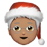 Mx Claus: Medium Skin Tone Emoji 🧑🏽‍🎄 image - Apple style