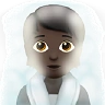 Person In Steamy Room: Dark Skin Tone Emoji 🧖🏿 image - Apple style