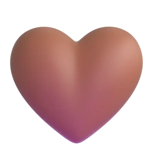 Corazón marrón