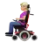 Woman In Motorized Wheelchair: Medium-Light Skin Tone