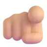 Index Pointing At The Viewer: Medium-Light Skin Tone Emoji 🫵🏼 image - Microsoft 3D Fluent style