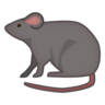 쥐 Emoji 🐀 image - Emojidex style
