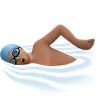 Man Swimming: Medium Skin Tone Emoji 🏊🏽‍♂️ image - Apple style