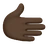 Rightwards Hand: Dark Skin Tone