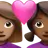Couple With Heart: Woman, Woman, Medium Skin Tone, Medium-Dark Skin Tone
