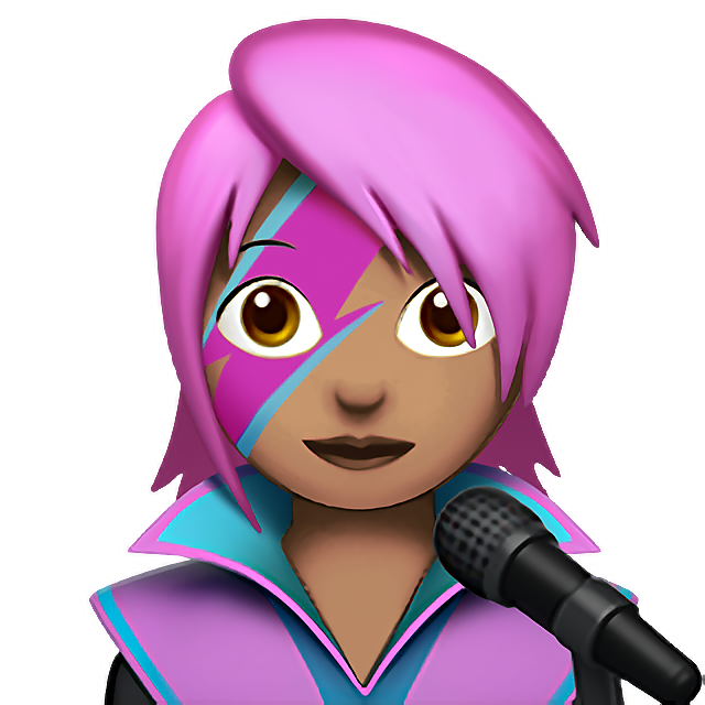 Woman Singer: Medium Skin Tone