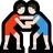 People Wrestling: Light Skin Tone