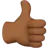 Thumbs Up: Medium-Dark Skin Tone