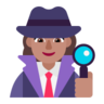 Woman Detective: Medium Skin Tone Emoji 🕵🏽‍♀️ image - Microsoft Classic 2D style