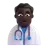 Man Health Worker: Dark Skin Tone