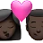 Kiss: Woman, Man, Dark Skin Tone