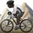 Person Mountain Biking: Dark Skin Tone