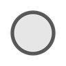 White Circle Emoji ⚪ image - Docomo style