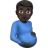 Pregnant Man: Dark Skin Tone