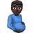 Pregnant Man: Dark Skin Tone