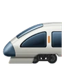 Emoji Nagy sebességű vonat golyó orrával 🚅 image - Huawei Harmony OS style