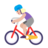 Woman Biking: Medium-Light Skin Tone