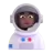 Man Astronaut: Medium-Dark Skin Tone