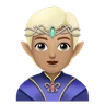 Elf: Medium-Light Skin Tone Emoji 🧝🏼 image - Huawei Harmony OS style