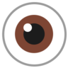 眼睛 Emoji 👁 image - Microsoft Classic 2D style