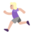 Woman Running: Medium-Light Skin Tone