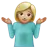 Person Shrugging: Medium-Light Skin Tone